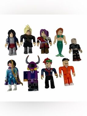 R0BL0X Action Figures Lot Of 9x Figures Mixed Lot Toys Characters